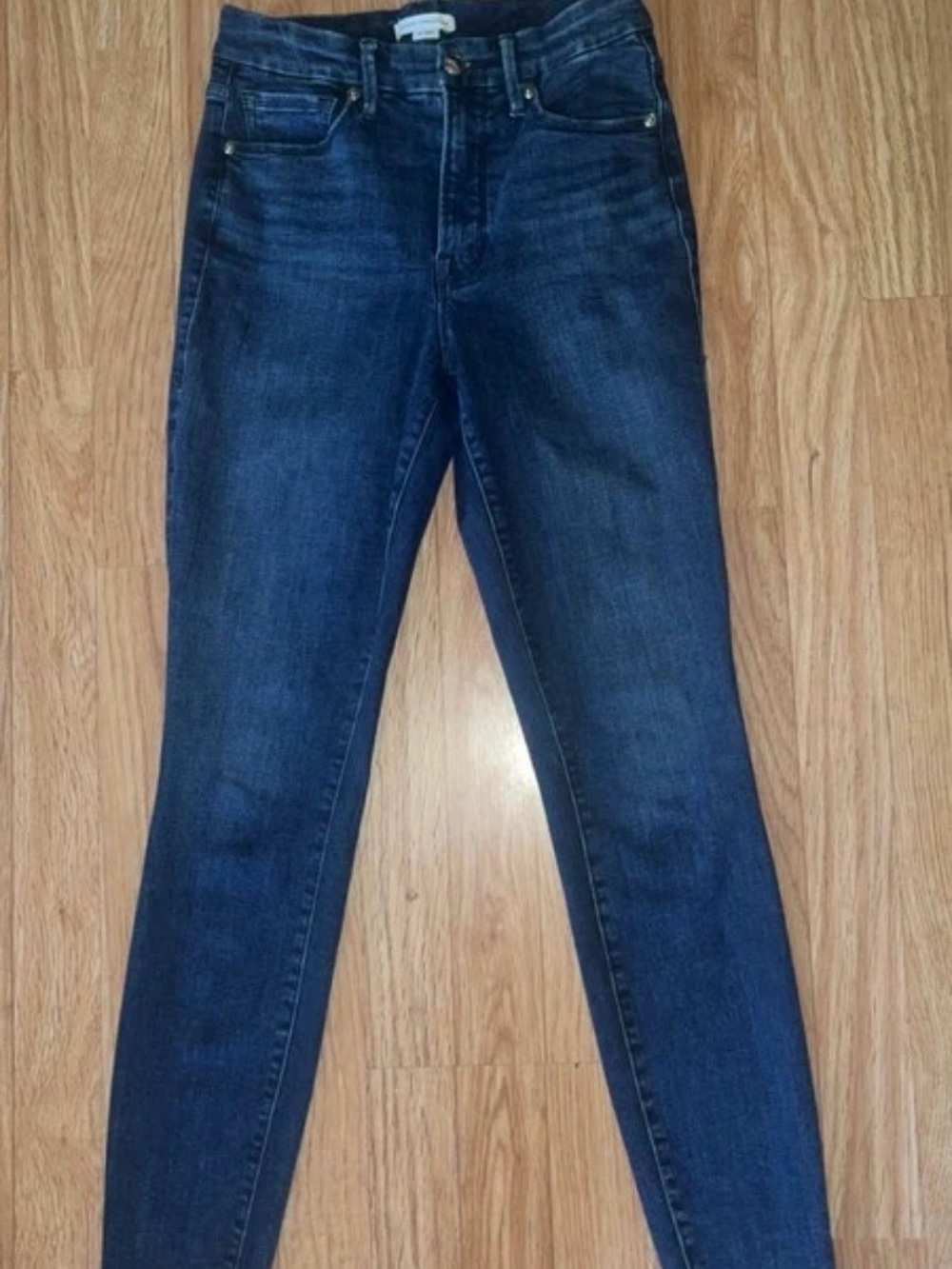 Good American Dark Wash Skinny Jeans